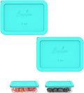 SOPHICO 3 Cup Rectangle Silicone Replacement Lids for Pyrex 7210-PC Glass | Food Grade Silicone, Leakproof、Airtight Lids, Dishwasher Microwave Safe