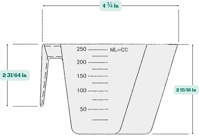 1 Cup (8 Oz. | 250 mL) Scoop for Coffee, Protein Powder, Pet Food, Spices, Grains and Dry Goods – Plastic Food-Grade, BPA-Free Measuring Cup (Pack of 25)