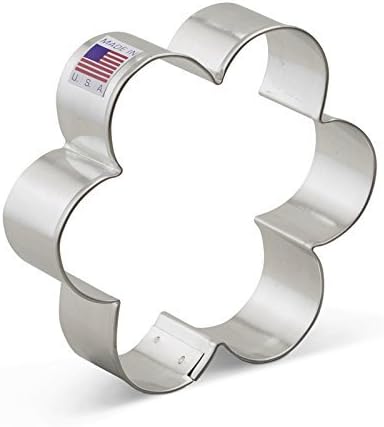 Ann Clark Scalloped Edge Flower Cookie Cutter, 3-3/4" Made in USA | Perfect Size and Shape, America’s Largest Cookie Cutter Maker, Food-Safe American Steel