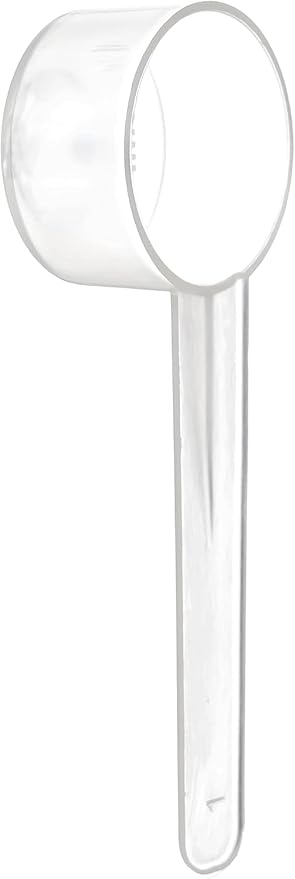 50 Pack Teaspoon Measuring Spoons, 1 Tsp (5 mL) Plastic Creatine Scoops | Clear short-handle 1 tsp scoops for creatine, coffee, spices, grains, powders, baking ingredients, supplements and dry goods.