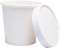 40 Count (16 oz) One - Pint Frozen Dessert Containers with Lids | Ice Cream Cups with Lids