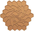 7 x 7 Hive Interlocking Silicone Trivet, BPA, PVC-Free, Heat Resistant Up to 675°F, Non Slip, Protects Table from Heat, Amber Color, Pack of 1