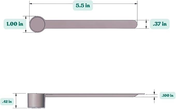 4 mL (3/4 Teaspoon) Long Handle Plastic Measuring Spoon for Coffee, Protein Powder, Pet Food, Spices, Grains, Dry Goods – Food-Grade BPA-Free (Pack of 10)