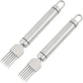 2Pack Green Onion Slicer, Multi-Blade Kitchen Herb Cutter, Professional Scallion Shredding Tool (2, Silver and black)