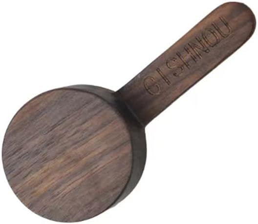 Coffee Spoons, ablespoon Scoop, Coffee Ground Spoon, Measuring for Ground Beans or tea, Soup Cooking Mixing Stirrer Kitchen Tools Utensils, 1 Wooden Tea Scoop (Walnut Wooden 3.86 in）