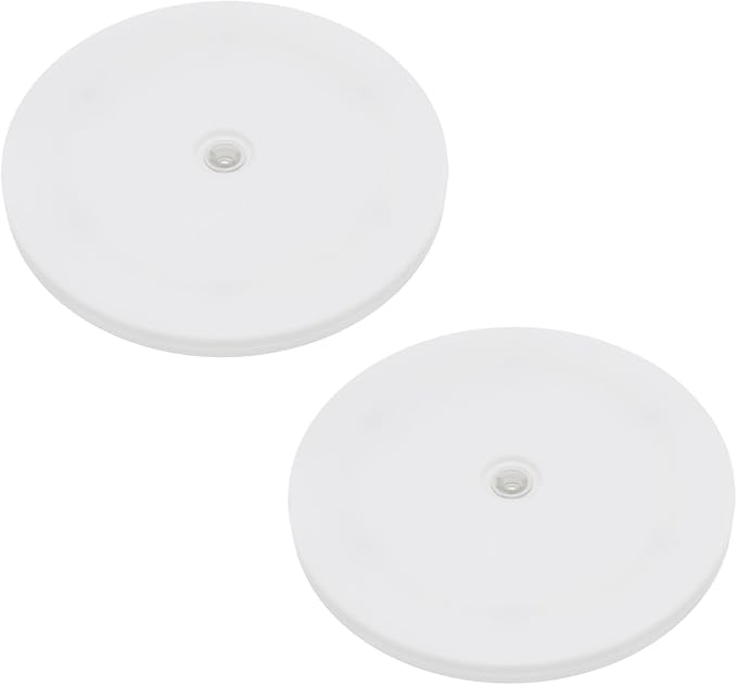 2Pcs White Acrylic Lazy Susan 7 Inch Turntable Organizer Bearings | Mini Lazy Susan, Small Lazy Susan Turntable, 360° Rotating Swivel Plate for Spice Rack, Cosmetic, Cake, Pantry, DIY Display