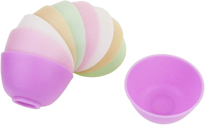 10 PCS Multi-colorful Silicone Mixing, Prep, Serve, Condiment and Facial Mask Bowls for Skincare, DIY Craft, Resin, and Acrylic Painting