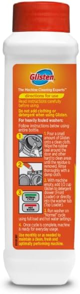 Glisten Washer Magic Washing Machine Cleaner and Deodorizer, 3 Bottles, Multicolor