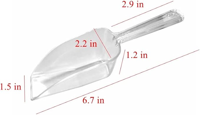 12 Pcs Plastic Ice Tongs and Scoops Mini Kitchen Tongs Utility and Kitchen Scoops Ice Shovel Scoop Ice Cube Buffet Scoop for Cocktail Whiskey Tea Party Candy Dessert Buffet