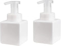 Foaming Soap Dispenser, 9oz Plastic Refillable Pump Bottle, 2 Pack, White | Hand Dispenser for Liquid Soap, Shampoo & Body Wash – Saves Soap with Rich Foam, Reusable, Easy to Refill, BPA-Free