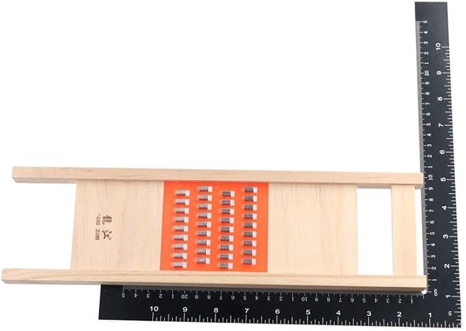 Stainless Steel Vegetable Slicer, Hand-held Food Grater with Wooden Handle Julienne Shredder Slicer for Potato Carrot Cucumber