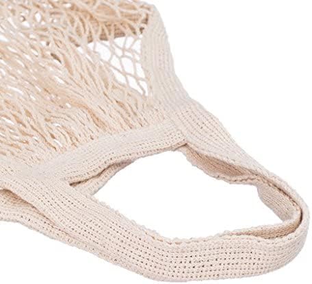 3 pack Reusable Grocery Bags Cotton Net Shopping Tote Ecology Market String Bag Mesh Beach Bags Produce Vegetable Bags