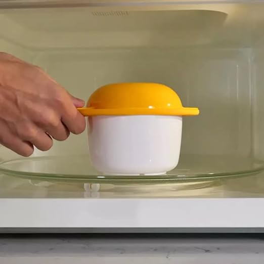 Microwave Egg Cooker Poacher Scramble Omelet Eggwich Maker with Silicone Handles Yolk Separator and Shell Cracker