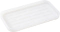 MicoYang Silicone Kitchen Sink Organizer Tray for Multiple Usage,Easy Clean Sponges Holder for Kitchen Bathroom Counter or Sink,Dish Soap Dispenser,Scrubber,Bottle,Cup Translucent 10”x 5.3”