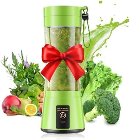 Small Portable Personal Size Blender, 12oz Travel Blender Make Smoothies | BAP-Free Mini Blender with Powerful Blending 6 Stainless Steel Blades, High Blending Speed Freshly Squeezed Anytime, Anywhere