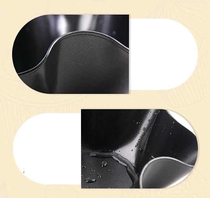 6 Pack 8.5" Nonstick Large Taco Shell Bowl – Carbon Steel Tortilla Maker Shell Pans Baking Molds Tostada for Frying Salad Bowls