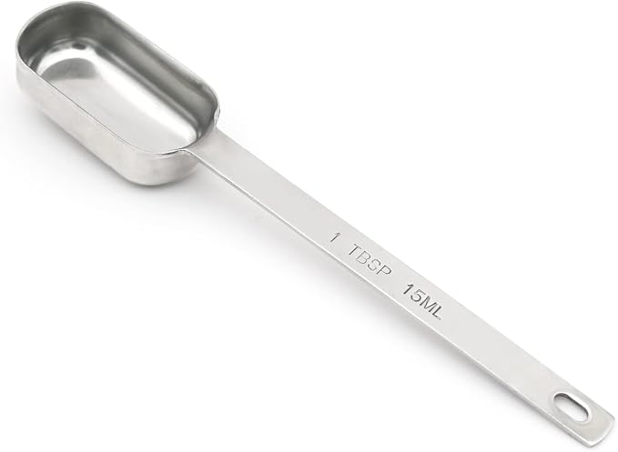 1PCS 1TBSP(15ML) Measuring Spoon, Stainless Steel Long Handle Teaspoons | High Precision, Food-Grade Stainless Steel, ‌Rust-Free, Dishwasher-Safe, Easy-Read Markings, Multi-Purpose, Sturdy & Durable