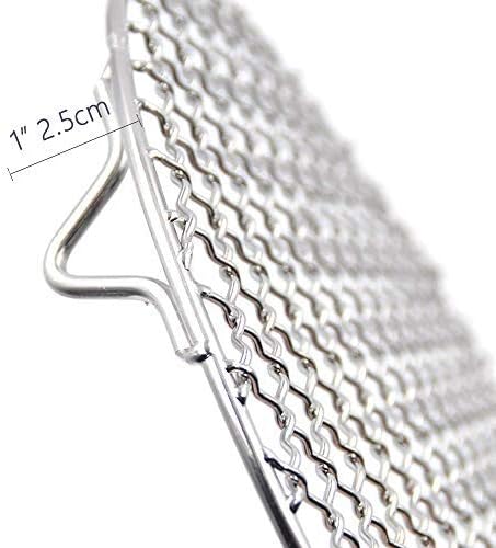 Canning Racks for Pot Dia 12" Carbon Baking Net Grill Pan Grate Multi-Purpose Cross Wire Rack Round Steaming Cooling Stainless Steel (305mm/12)