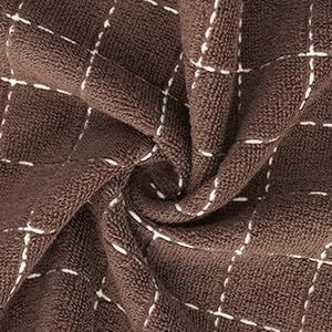 Homaxy 100% Cotton Terry Kitchen Towels, 6 Pack, Brown | Ultra Soft and Absorbent Dish Towels for Kitchen, Suitable for Drying and Washing Dishes