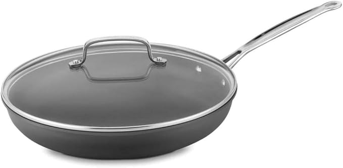 Cuisinart Chef's Classic™ Nonstick Hard Anodized 12" Nonstick Skillet with Glass Cover