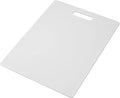 Farberware Large Cutting Board,Dishwasher- Safe Plastic Chopping Board for Kitchen with Easy Grip Handle,11-inch by 14-inch,White,(Pack of 6)