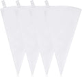 4 Pack 16" Reusable Pastry Piping Bags, Cloth Cake Decorating, White Cloth Frosting Bags, Icing Piping Bags Decorating Bags Icing Frosting Bags, White Hangable Piping Bags