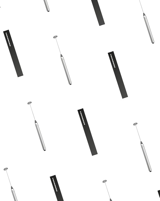 Handheld Milk Frother & Drink Mixer, 12000 RPM for Coffee, Matcha & Mixed Drinks, Silver