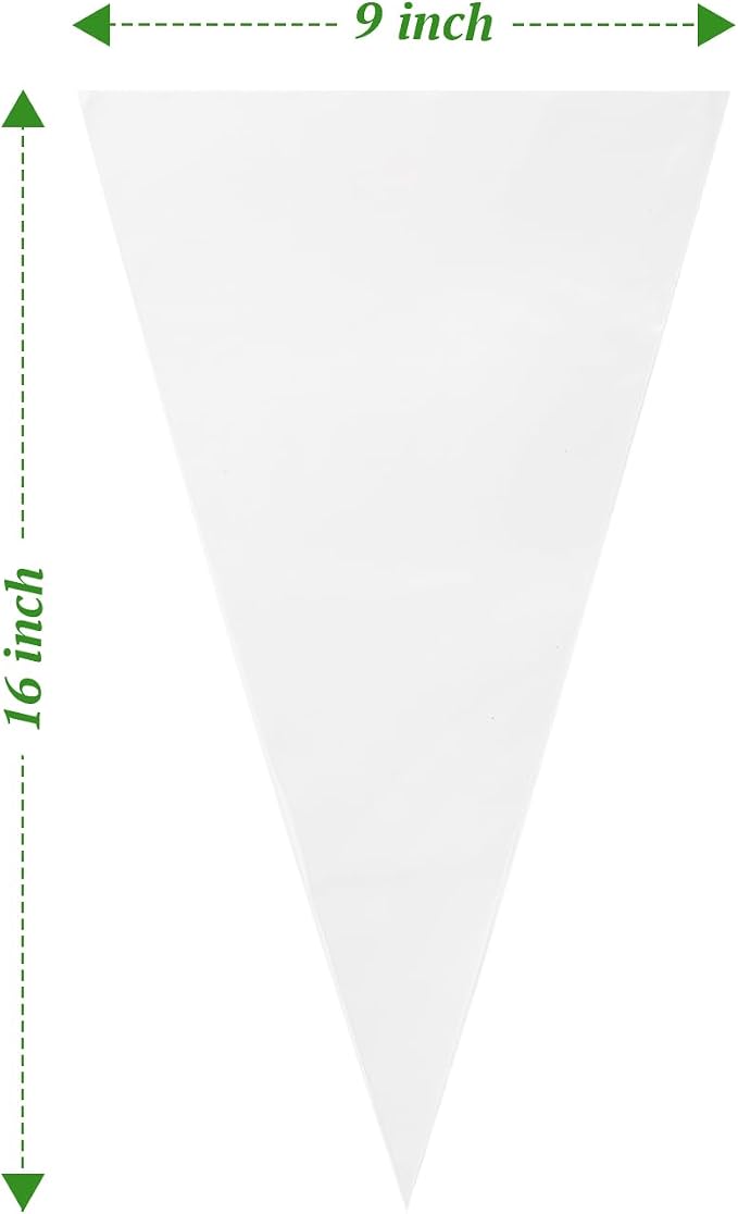Disposable Piping Bags, 16 Inch Cake Decorating Bags, Anti-Burst Pastry Bags for Cakes and Cookies, Pack of 56