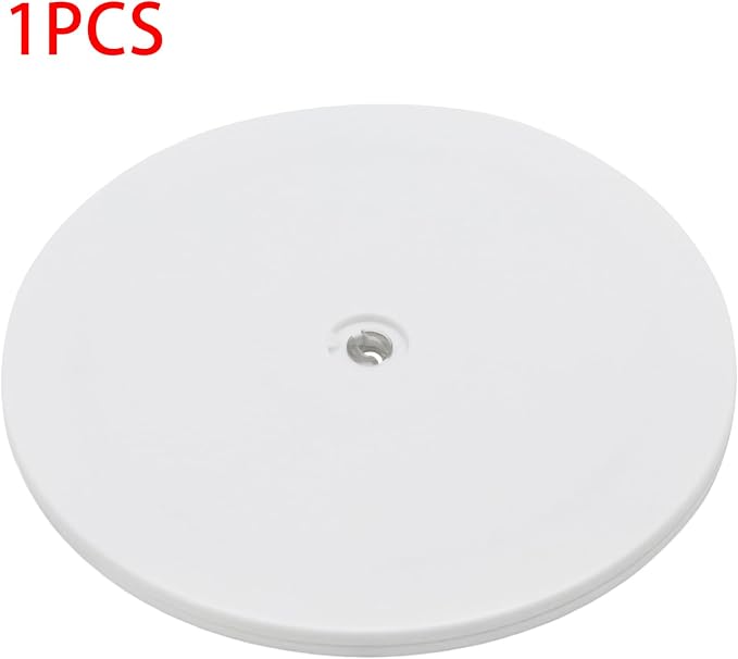 1Pcs White Acrylic Lazy Susan 9 Inch Turntable Organizer Bearings | Mini Lazy Susan, Small Lazy Susan Turntable, 360° Rotating Swivel Plate for Spice Rack, Cosmetic, Cake, Pantry, DIY Display