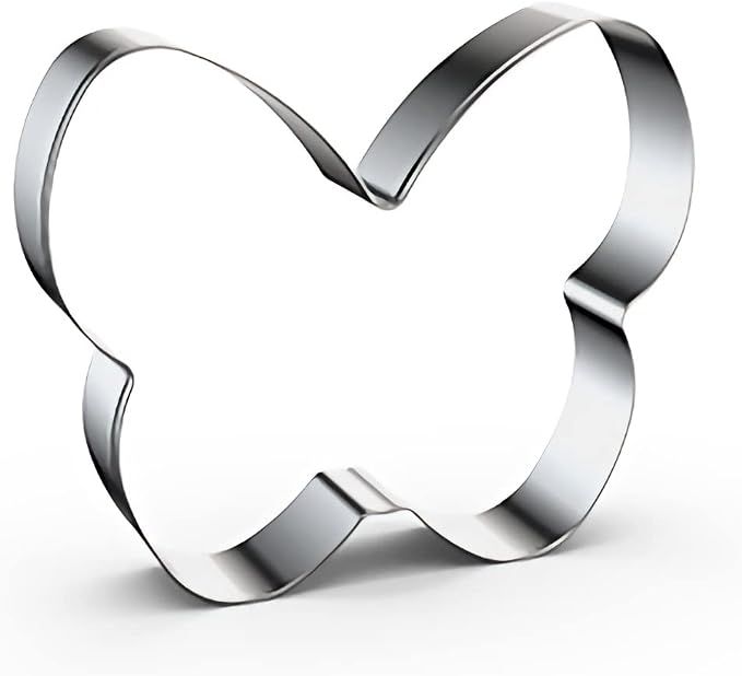 Butterfly Cookie Cutter Set in Assorted Sizes - 5 Inch, 4 Inch, 3 Inch, 2 Inch - 4 Piece - Stainelss Steel