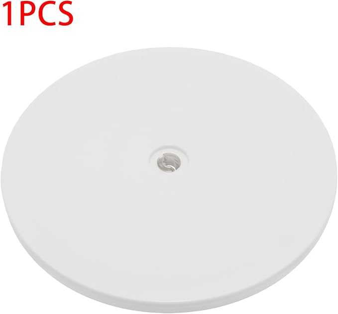 1Pcs White Acrylic Lazy Susan 8 Inch Turntable Organizer Bearings | Mini Lazy Susan, Small Lazy Susan Turntable, 360° Rotating Swivel Plate for Spice Rack, Cosmetic, Cake, Pantry, DIY Display