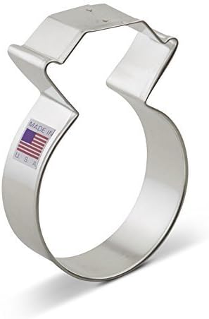 Ann Clark Diamond Engagement Wedding Ring Cookie Cutter, Made in USA | Perfect Size and Shape, America’s Largest Cookie Cutter Maker, Food-Safe American Steel