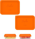 SOPHICO 3 Cup Rectangle Silicone Replacement Lids for Pyrex 7210-PC Glass | Food Grade Silicone, Leakproof、Airtight Lids, Dishwasher Microwave Safe