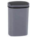 BestOffice | 13 Gallon Plastic Trash Can with Lid | Gray | Automatic Touchless Garbage Can | Odor Control | Modern Oval Design | Easy to Clean | For Kitchen, Bathroom, Office or Home