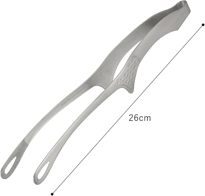 Shimomura 42497 Smart Kitchen Tongs, Large with Floating Tips, No Dirt, Made in Japan, Easy to Grab, Outdoor, Dishwasher Safe, Yakiniku, Fried Food, Total Length 10.2 inches (26 cm), Nippon Chopsticks