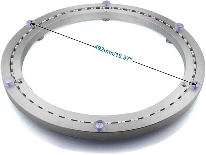 Aluminum Heavy Duty Lazy Susan Rotating Turntable Bearing Swivel Plate Hardware for Dining-Table (20 inch (14mm))