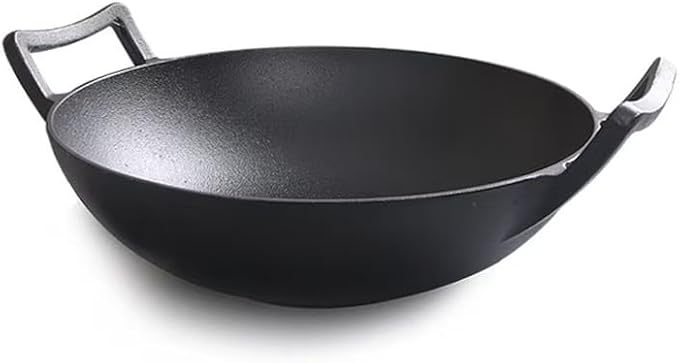 Cast Iron Wok (Wok with Lid 12 inch)