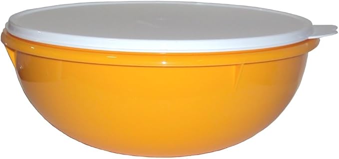 Tupperware Vintage Edition Fix N Mix Bowl Harvest Yellow with Sheer Seal | Sheer Seal