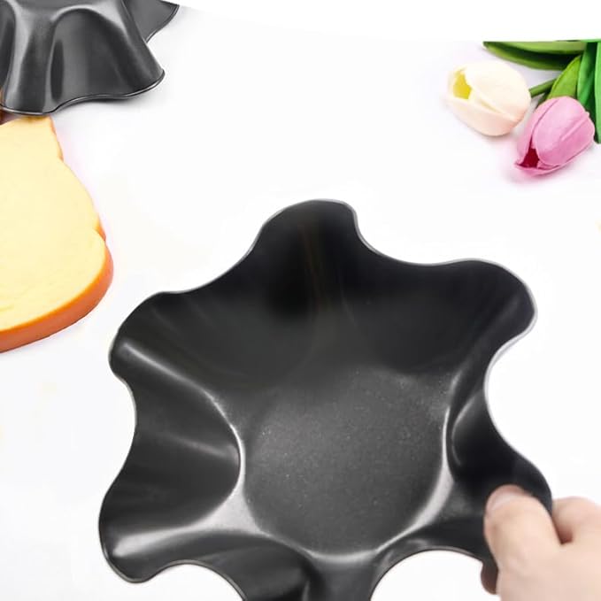 2 Pack 8.5" Nonstick Large Taco Shell Bowl – Carbon Steel Tortilla Maker Shell Pans Baking Molds Tostada for Frying Salad Bowls