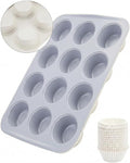 CARTMAN Ceramic Muffin Pan 12 Cup with 200 Cupcake Liners, Non-Stick & Non-Toxic Baking Tin for Healthy Muffins and Cupcakes, Perfect for Home Kitchens and Parties