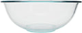 Pyrex 326 4-Quart Glass Mixing Bowl - Made in USA | Thermal Shock Resistant | Clear Design | Mixing And Serving Use | Easy Pour Spout | Dishwasher Safe