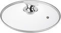 Tempered Glass Lid for Replacement, Clear Cover for Pans and Pots, 8, 9.5, 10.5, 11, 12, 12.5 Inch Lids for Cookware Cooking, Frying Pans, Skillets, Dutch Oven, Sauce Pan (11 In)