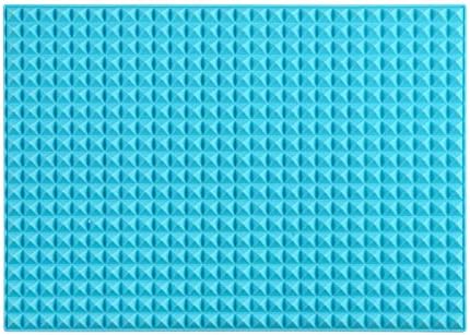Colinda Silicone Dish and Cup Drying Mat - Extra Large Trivet for Hot Dishes, Large Size Hot Pots and Pads Coming Directly Out from the Stove or Oven,Drain Board,16" x 11.5",Sky Blue