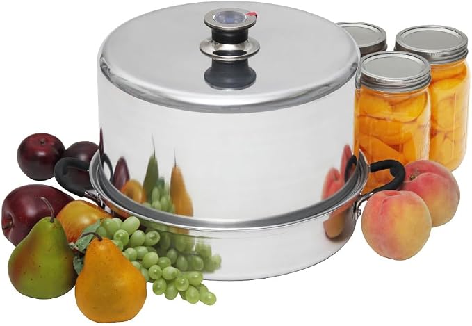 Kitchen Crop Steam Canner with Temperature Indicator (Aluminum Steam Canner + Tools)