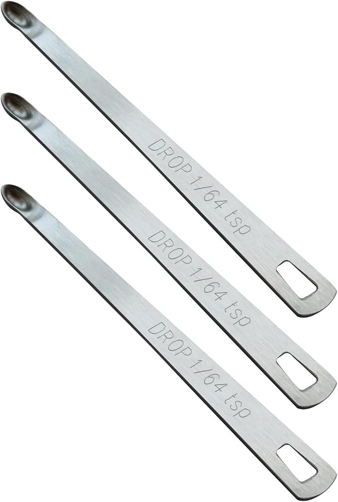 3PCS 1/64tsp(0.08ml) Mini Measuring Spoon, Small Teaspoon for Tiny Amounts | High Precision, Food-Grade, ‌Rust-Free, Dishwasher-Safe, Easy-Read Markings, Multi-Purpose, Sturdy & Durable