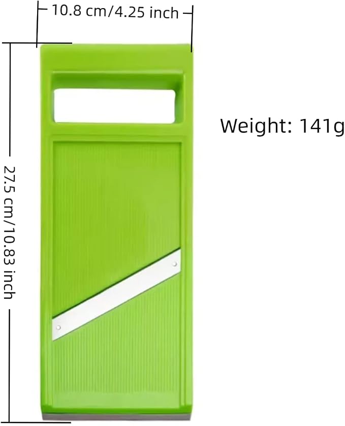 Handheld vegetable Slicer Potato Slicer, Suitable for Potatoes, Carrots, Zucchini, Cucumbers, Onions, Eggplants, Suitable for Making Potato Chips and Using Vegetable French (Green)