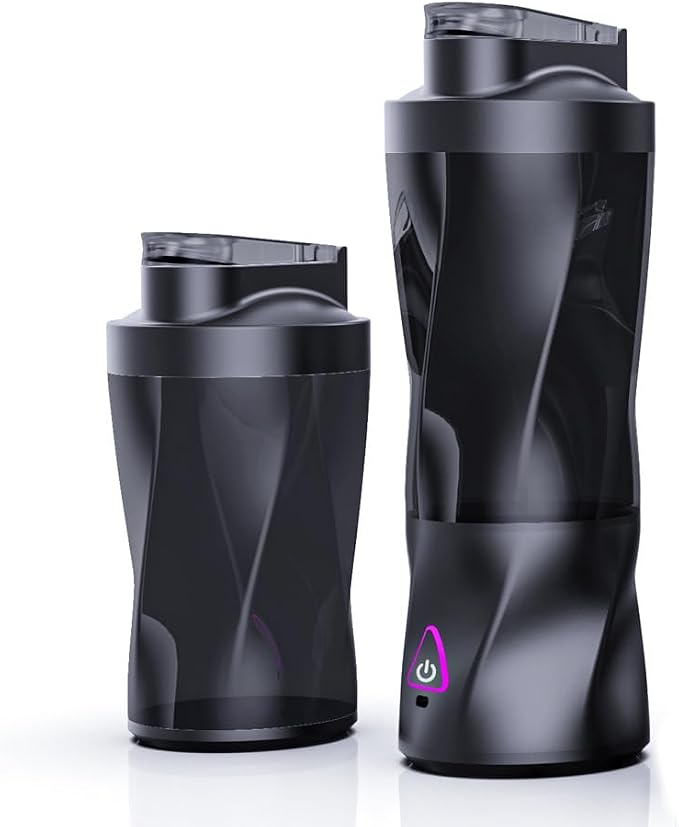 Personal Blender, Portable Blender for Shakes and Smoothies USB Rechargeable, 23oz Mini Blenders Self Cleaning & BPA Free & Leakproof-Lid for Travel, Home, Office, Camping