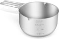 1PCS 2CUP(480ml, 16oz) Measuring Cup, 18/8 Stainless Steel Measure Scoop | High Precision, Food-Grade 304 SS, ‌Rust-Free, Dishwasher-Safe, Easy-Read Markings, Multi-Purpose, Sturdy & Durable