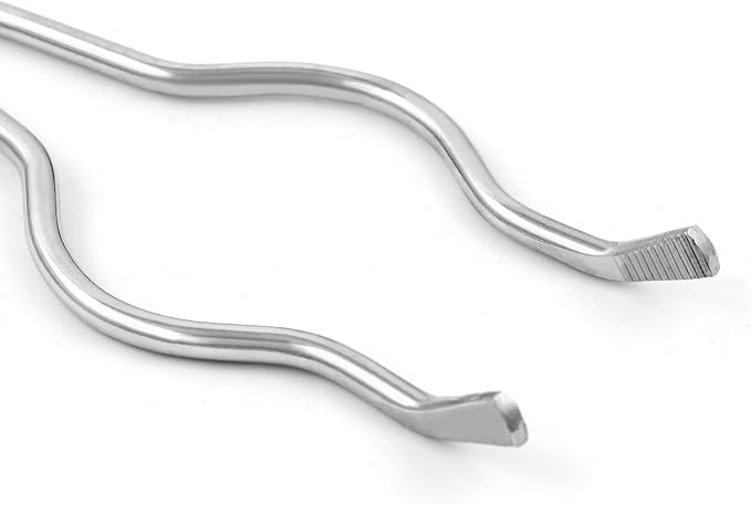 QWORK Crucible Tongs, 2 Pack 16" Stainless Steel Professional Grade Crucible Kit