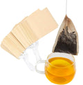 Tea Filter bags, safe and natural material, disposable tea infuser, empty tea bag with drawstring for loose leaf tea, set of 100（3.15 x 3.94 inch ） (Initial)